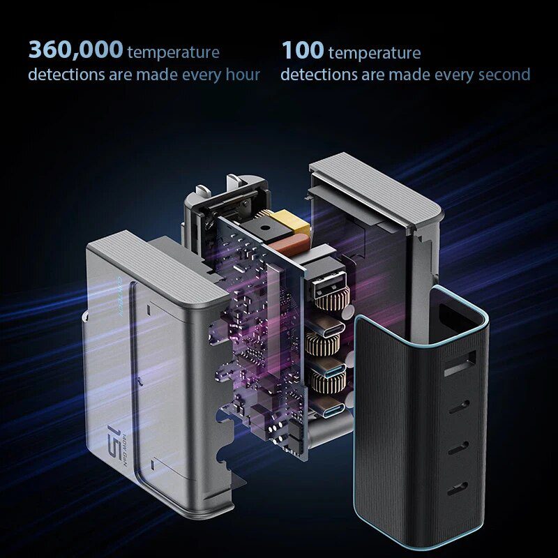 CUKTECH AD1404U Bộ sạc nhanh 140W 4 cổng 2 CUKTECH AD1404U Bộ sạc nhanh 140W 4 cổng - Ảnh 2