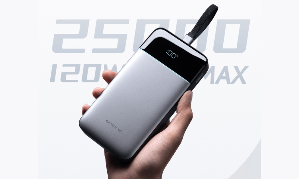 Cuktech ra mắt pin sạc dự phòng 25.000mAh sạc nhanh 120W, có màn hình LED - Cuktech Việt nam