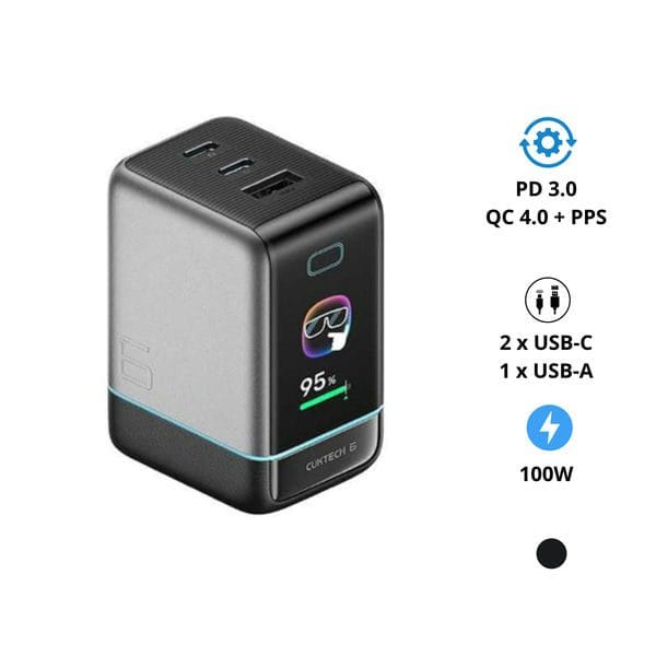 Củ sạc nhanh Cuktech 6 Ultra AD653U 100W