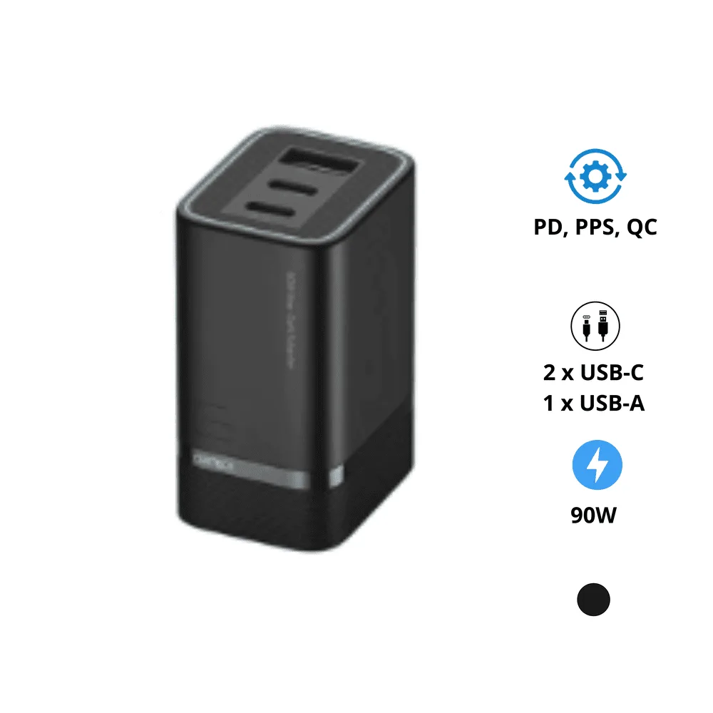 Củ sạc nhanh mini Cuktech 6 GaN AD653 90W