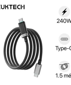 Cáp sạc từ tính C to C 1.5m Cuktech CTC615P