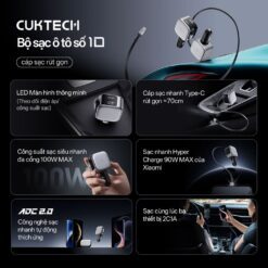 Tẩu sạc nhanh ô tô Cuktech CC903P