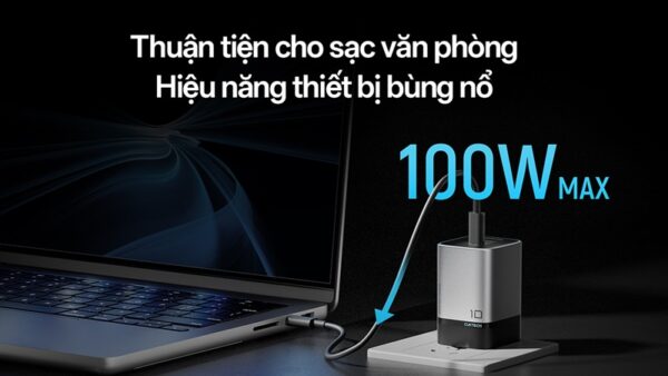 Củ sạc nhanh 100W cho nguồn điện cao hơn